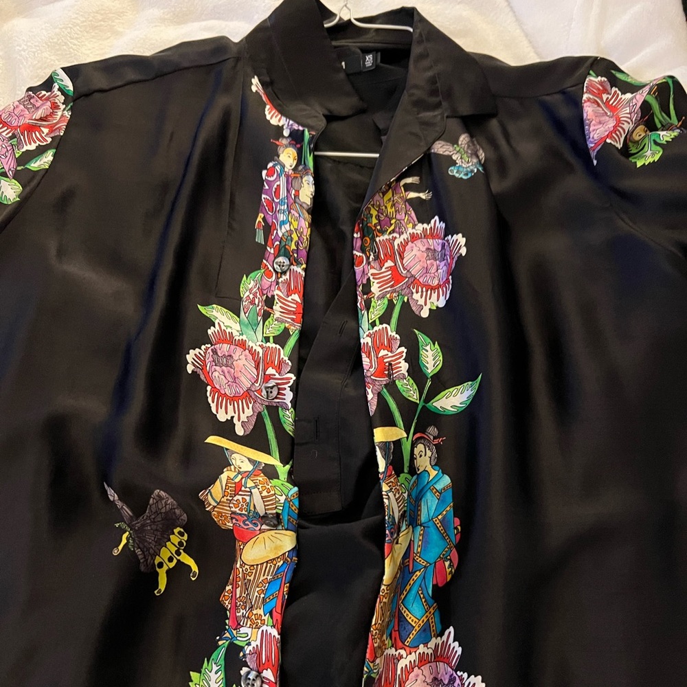 Roi du lac 46 silk shirt